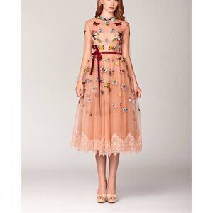 O'Blanc Lace Embroidery Dress